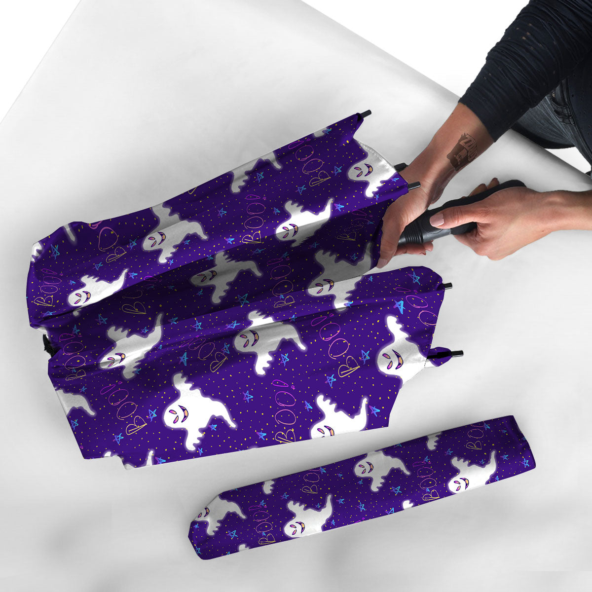 Ghost Happy Halloween Print Pattern Umbrella-grizzshop