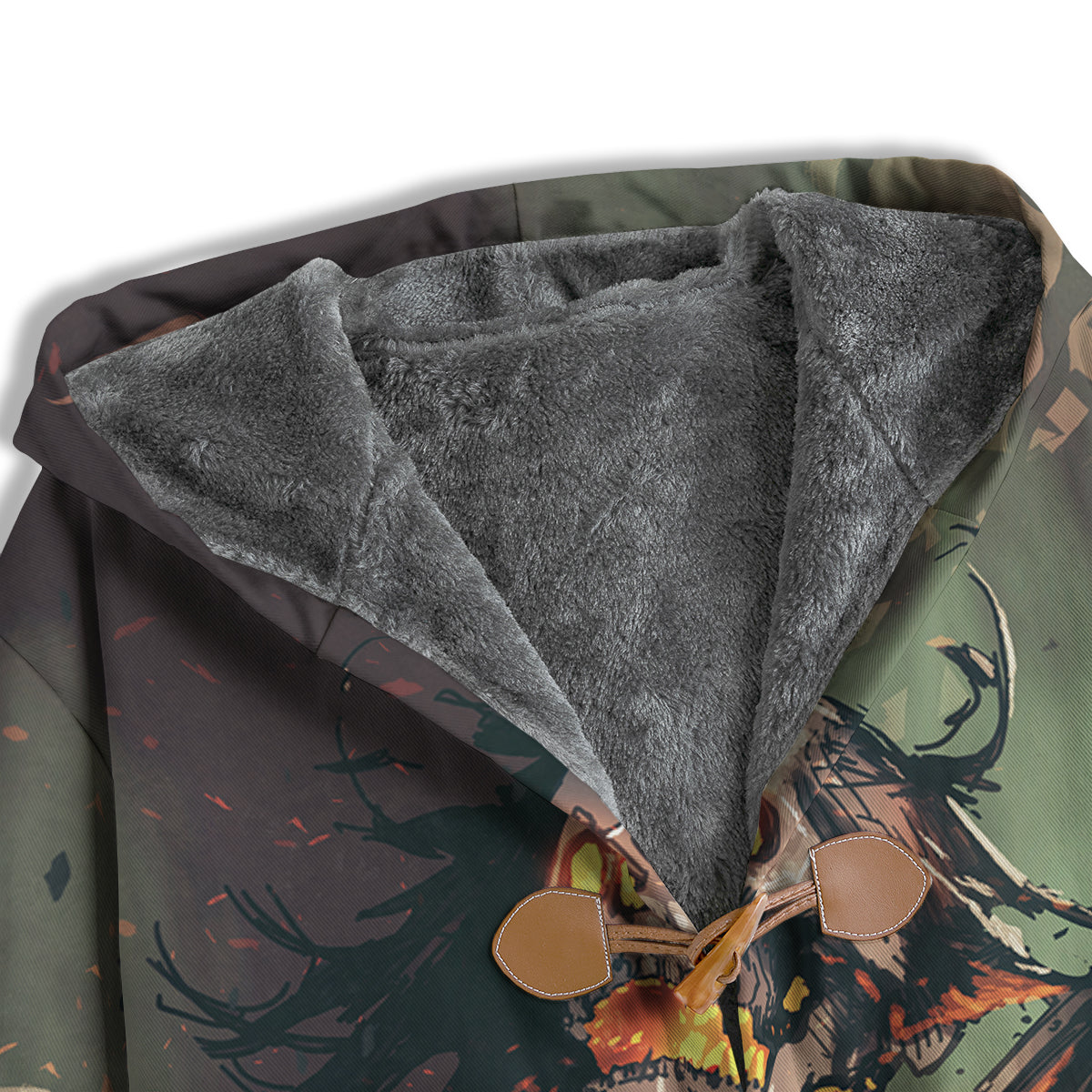 Ghost Skeleton Print Men's Windbreaker Jacket-grizzshop