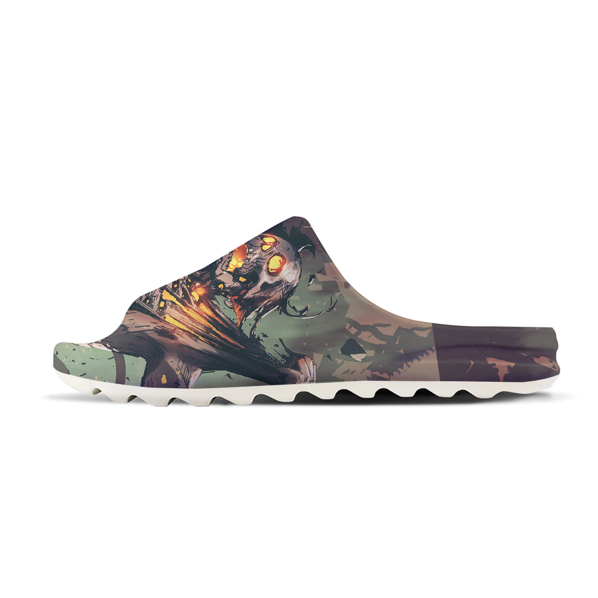 Ghost Skeleton Print Sandals-grizzshop