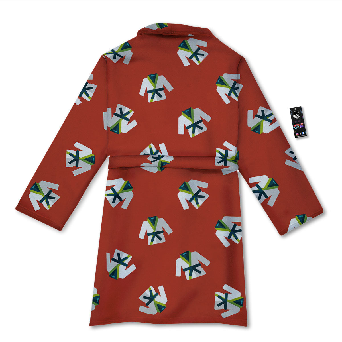 Gi Karate Print Pattern Bathrobe-grizzshop