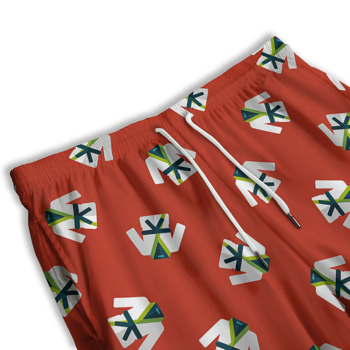 Gi Karate Print Pattern Men's Athletic Shorts