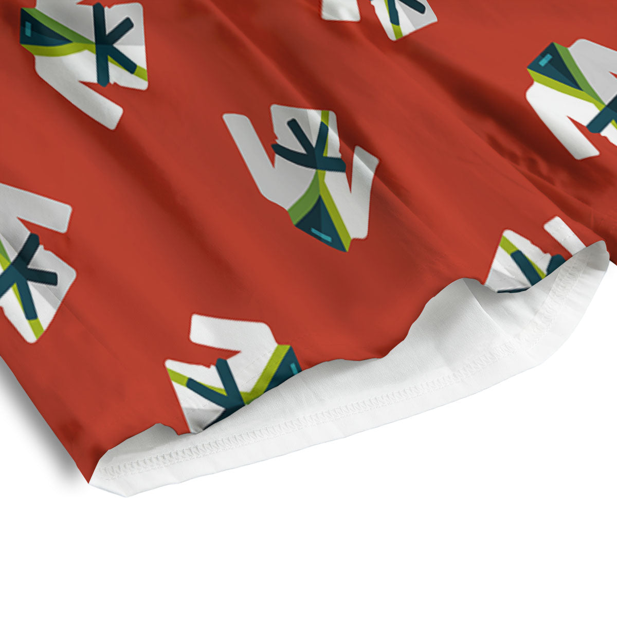 Gi Karate Print Pattern Men's Athletic Shorts