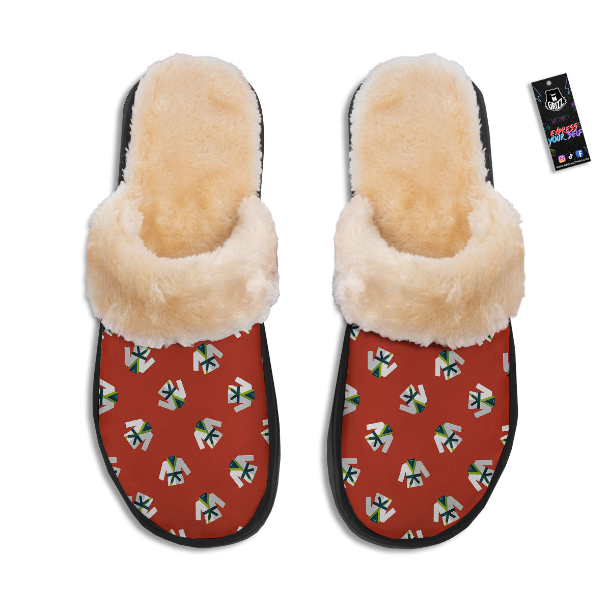 Gi Karate Print Pattern Slippers-grizzshop