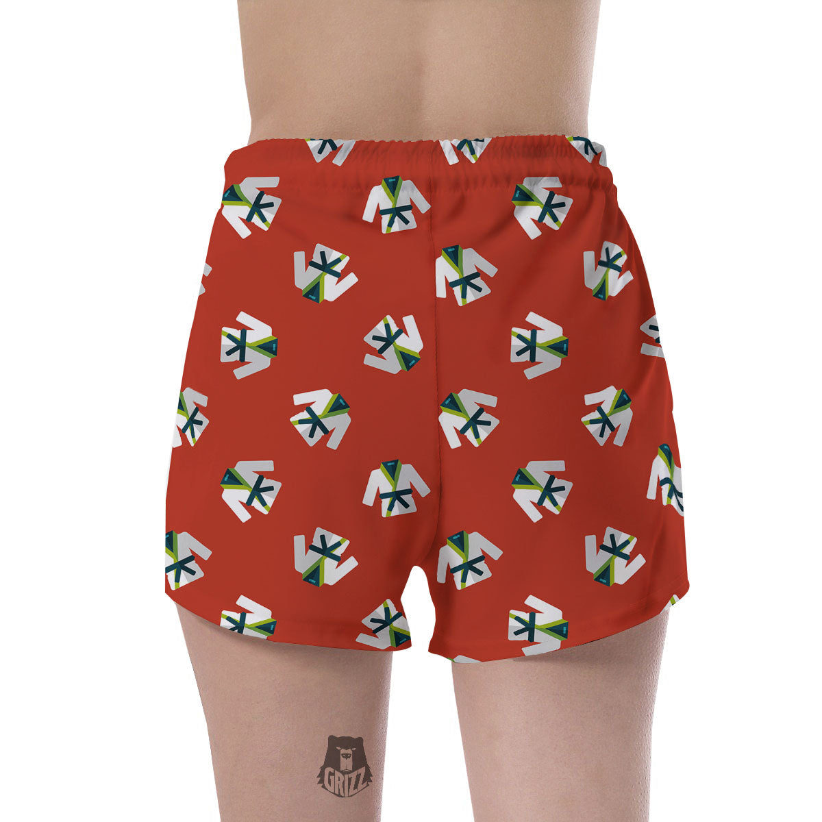 Gi Karate Print Pattern Women's Shorts-grizzshop