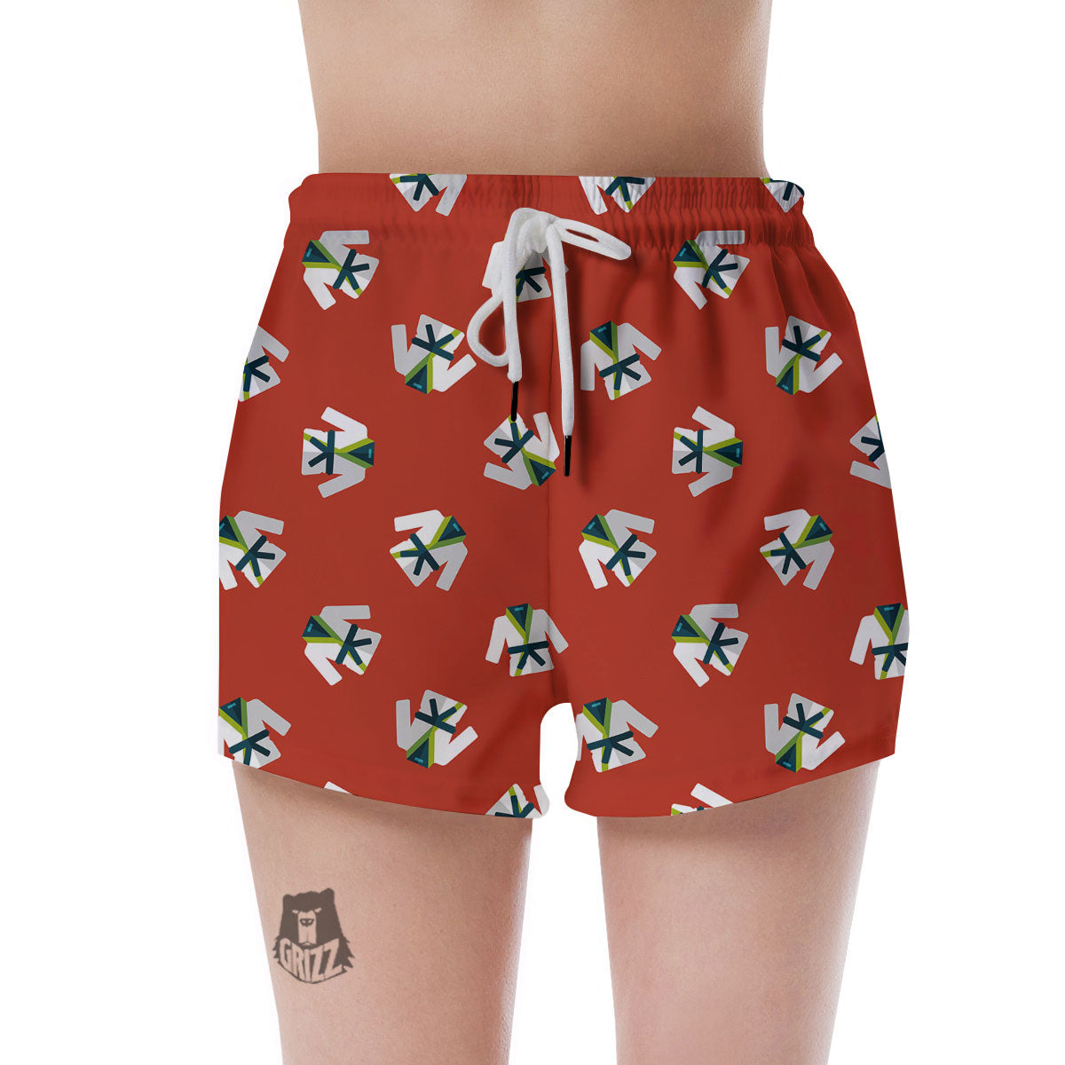 Gi Karate Print Pattern Women's Shorts-grizzshop