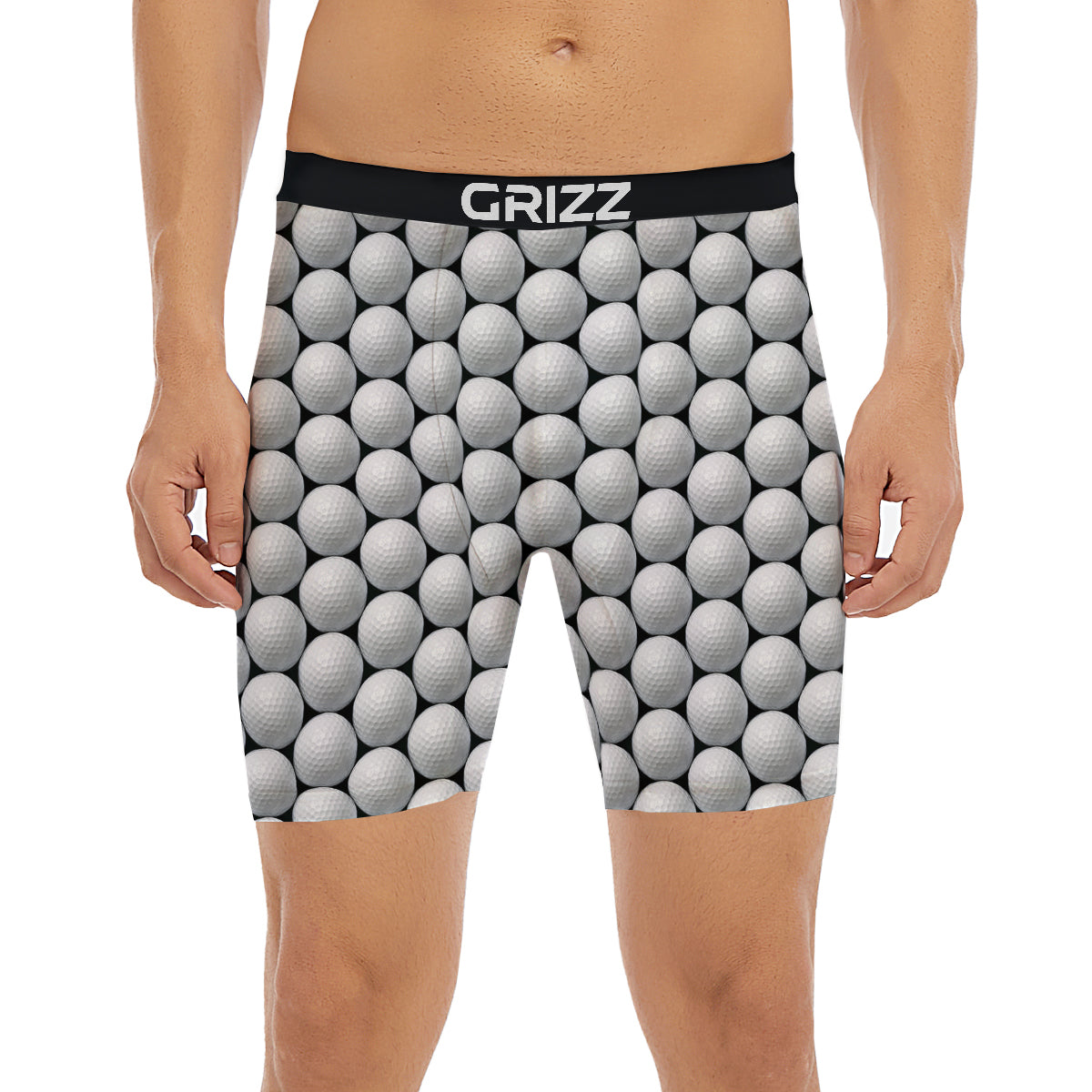 Giant Golf Ball Print Pattern Boxer Briefs-grizzshop