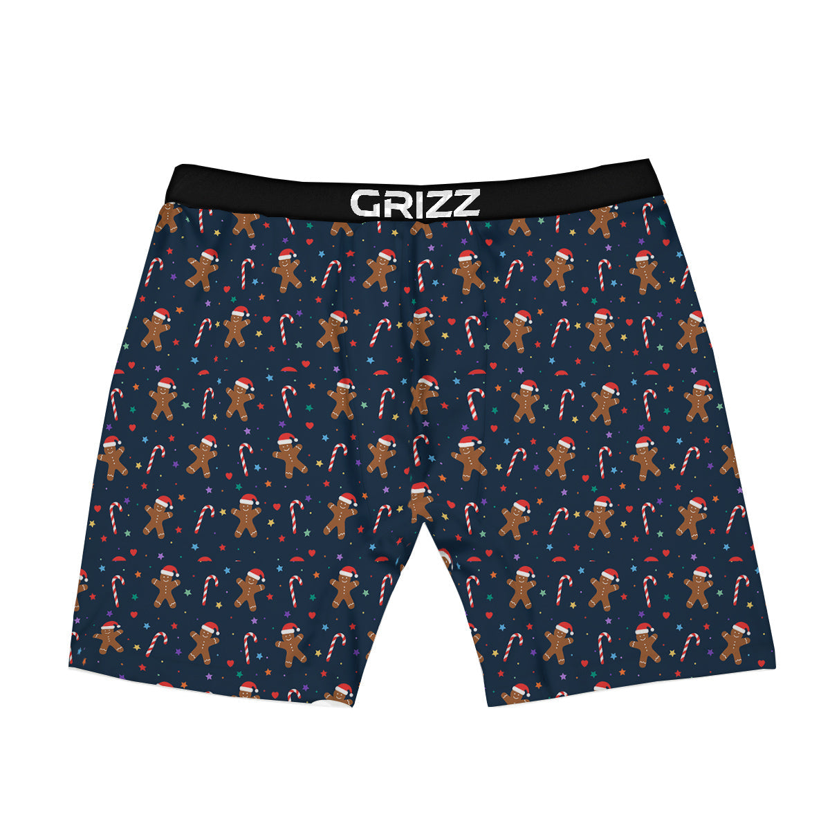 Gingerbread Christmas Print Pattern Boxer Briefs-grizzshop