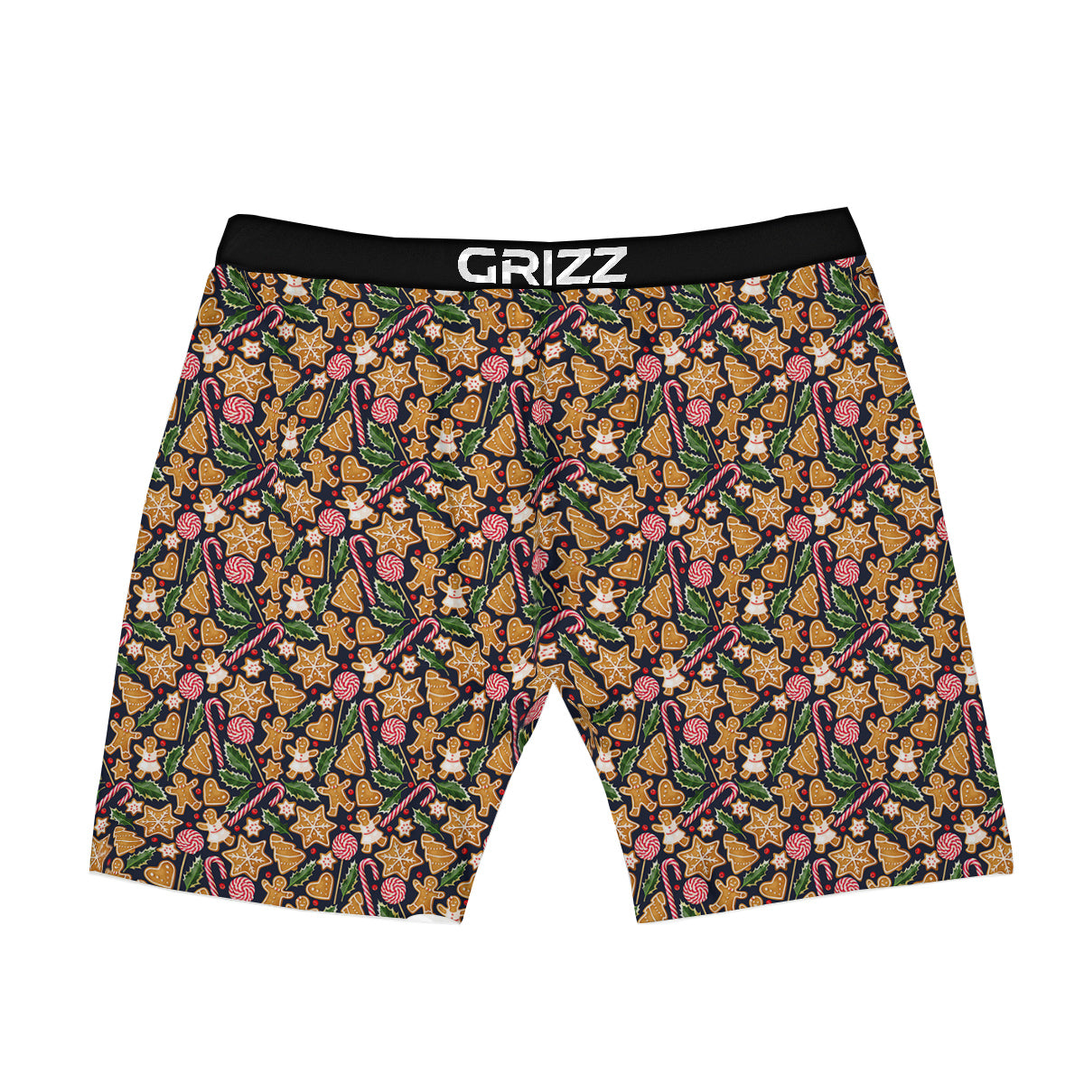 Gingerbread Cute Print Pattern Boxer Briefs-grizzshop