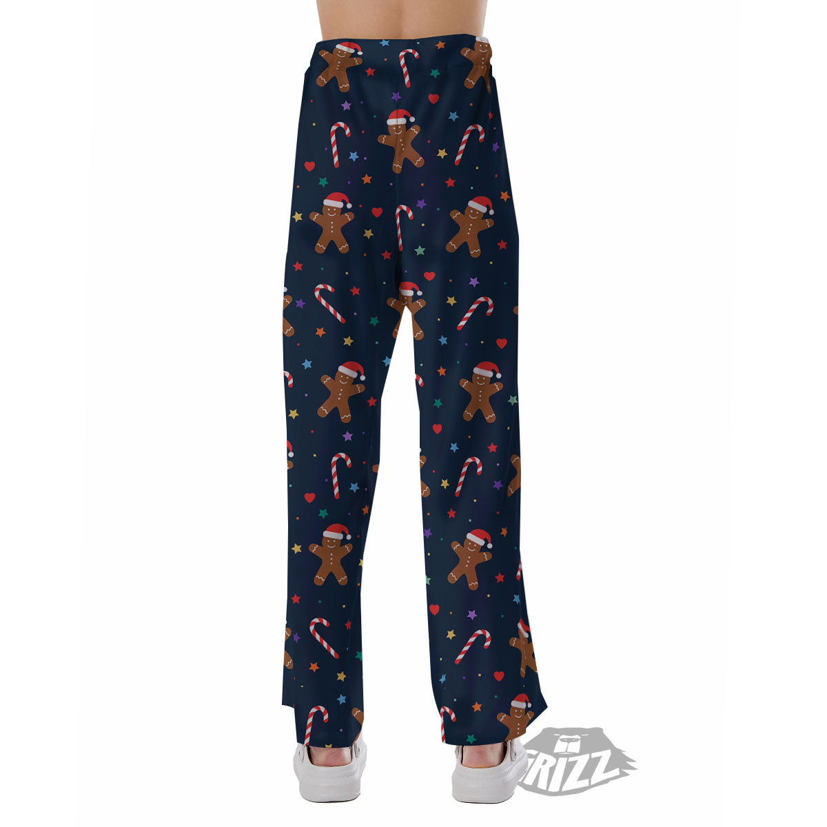 Gingerbread Xmas Print Pattern Pajama Pants-grizzshop