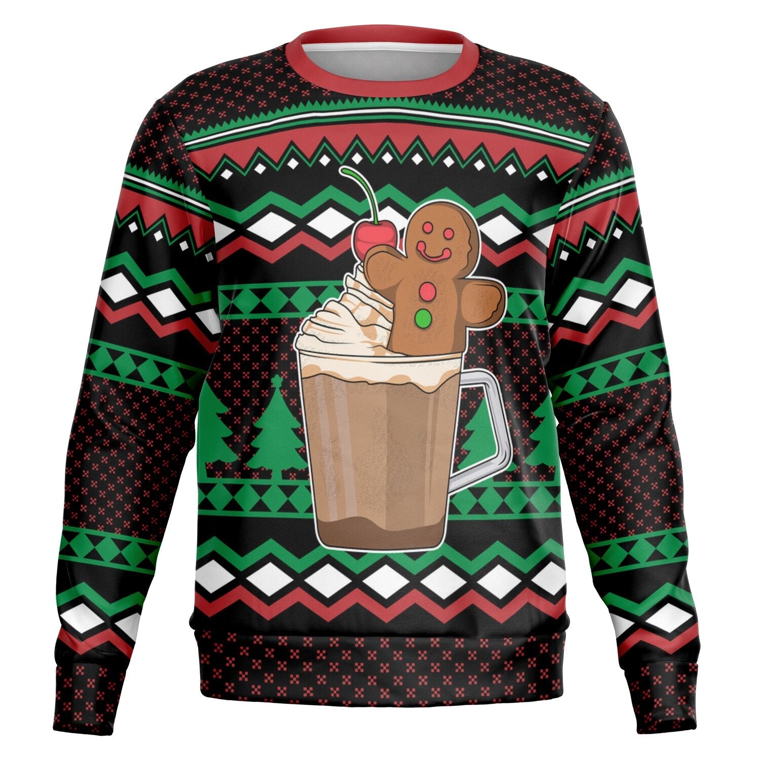 Gingerbread in a Cup Ugly Christmas Sweater-grizzshop