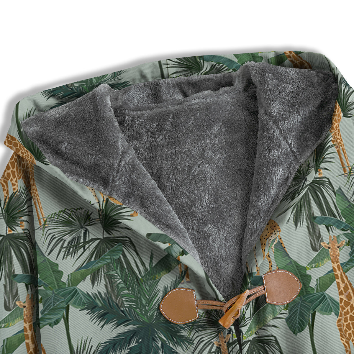 Giraffe And Leopard Vintage Print Pattern Men's Windbreaker Jacket-grizzshop