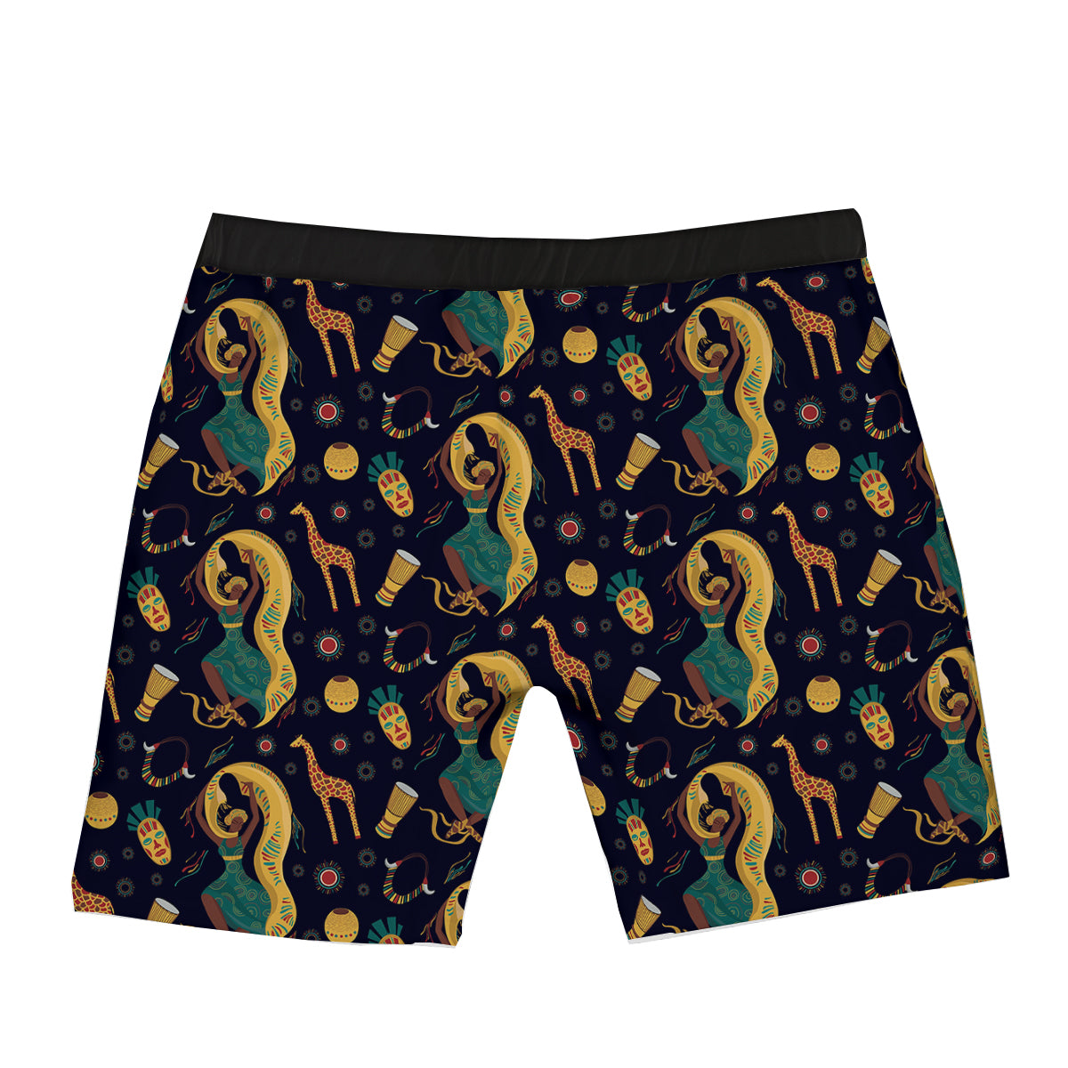 Giraffe Aztec Print Pattern Boxer Briefs-grizzshop
