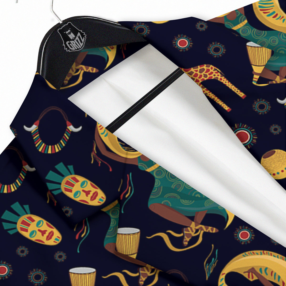 Giraffe Aztec Print Pattern Men's Sport Coat-grizzshop