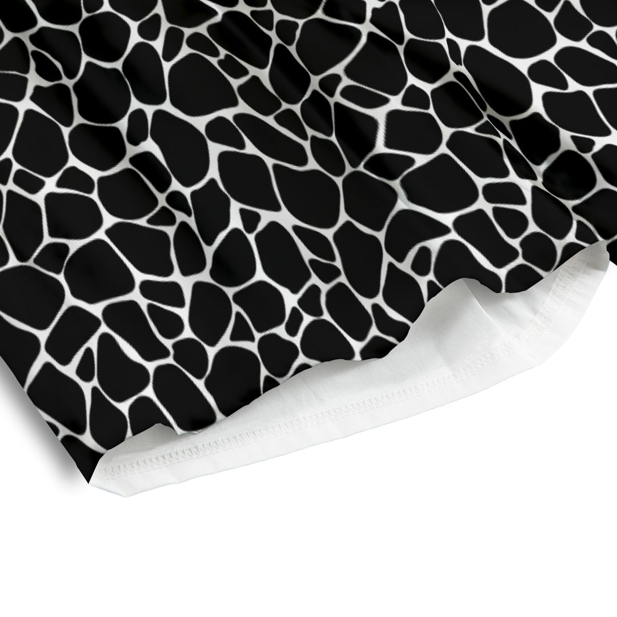 Giraffe Black Tropical Print Pattern Men's Athletic Shorts-grizzshop