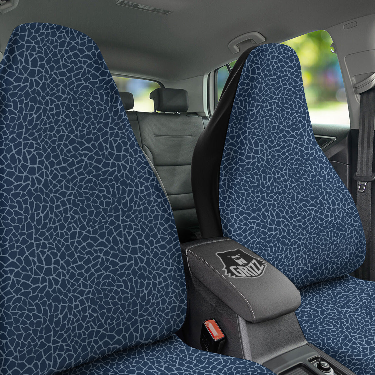 Giraffe Blue Print Car Seat Covers-grizzshop