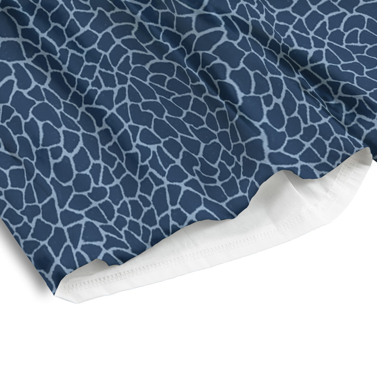 Giraffe Blue Print Men's Athletic Shorts