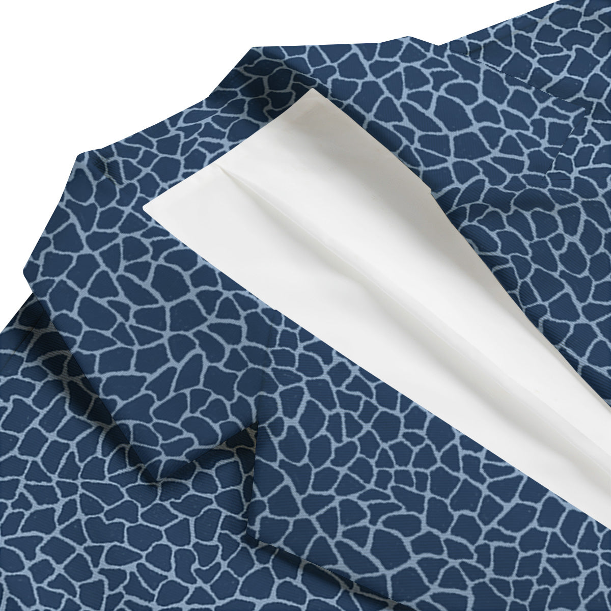 Giraffe Blue Print Men's Blazer-grizzshop
