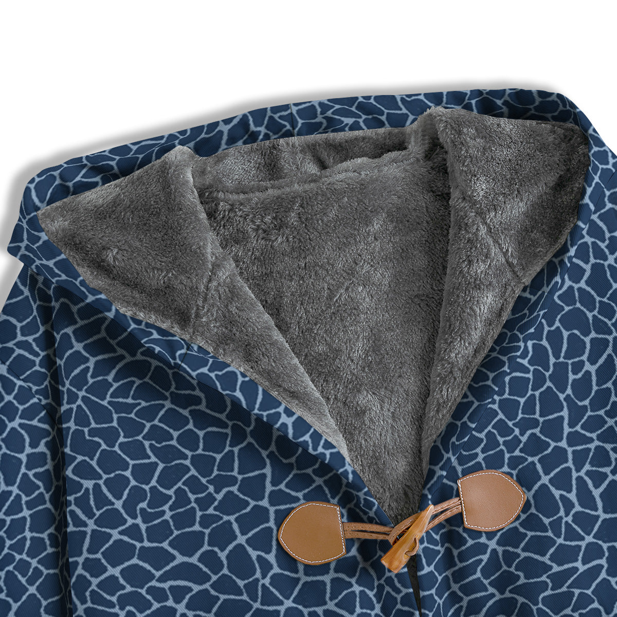 Giraffe Blue Print Men's Windbreaker Jacket-grizzshop