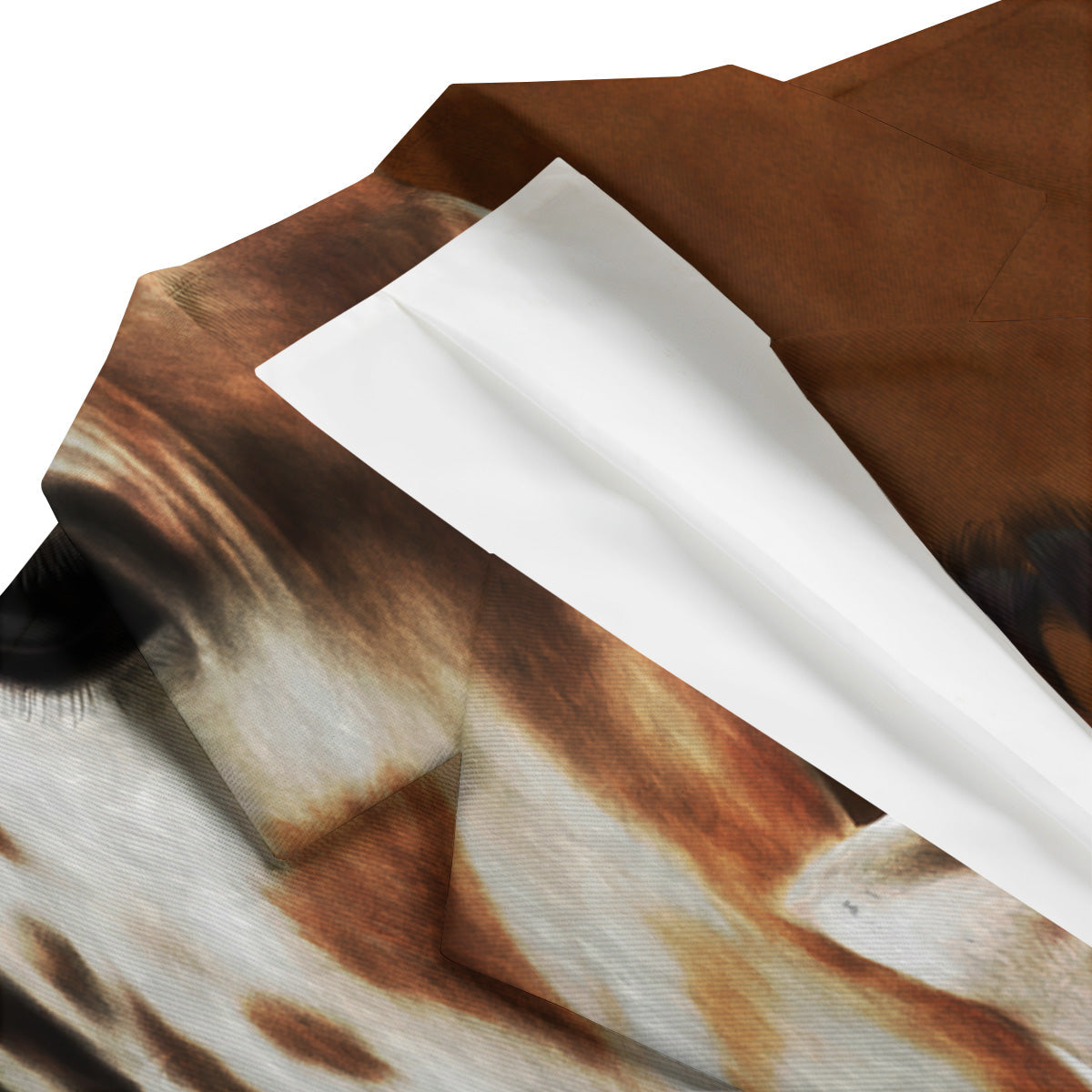 Giraffe Brown Print Men's Blazer-grizzshop