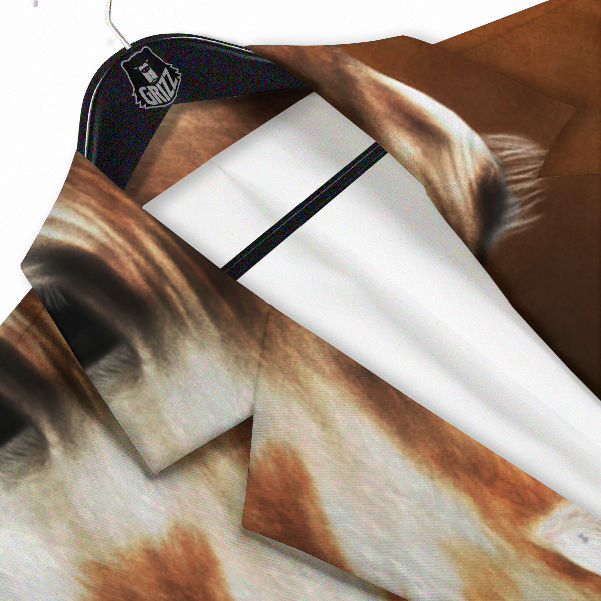 Giraffe Brown Print Men's Sport Coat-grizzshop