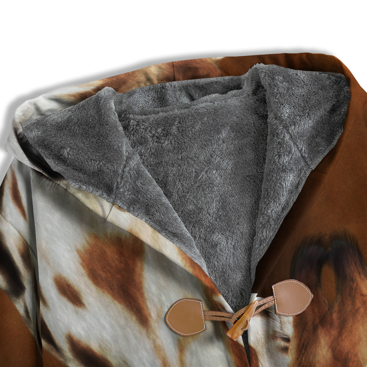 Giraffe Brown Print Men's Windbreaker Jacket-grizzshop