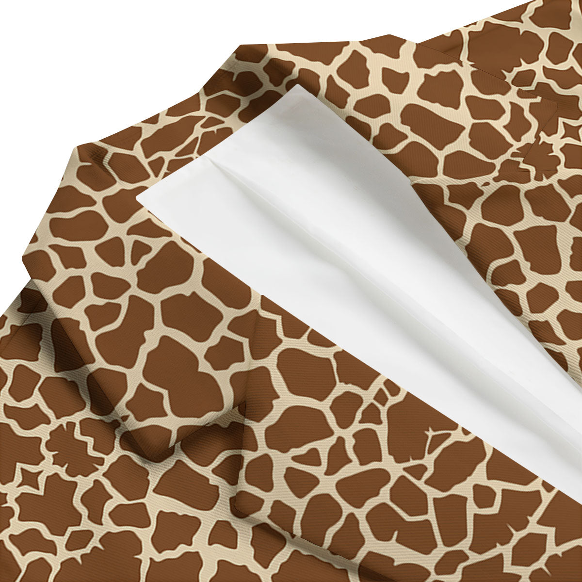Giraffe Brown Print Pattern Men's Blazer-grizzshop