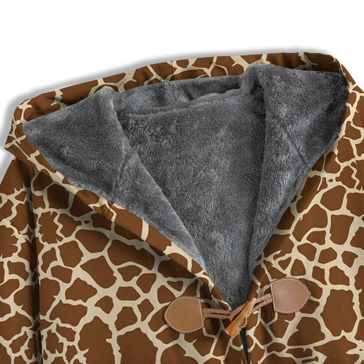 Giraffe Brown Print Pattern Men's Windbreaker Jacket-grizzshop