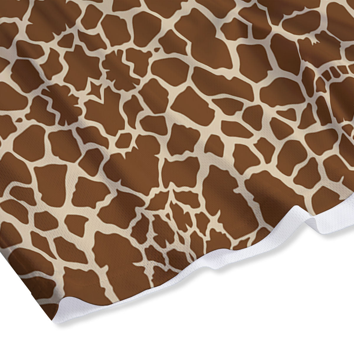 Giraffe Brown Print Pattern Mesh Shorts-grizzshop
