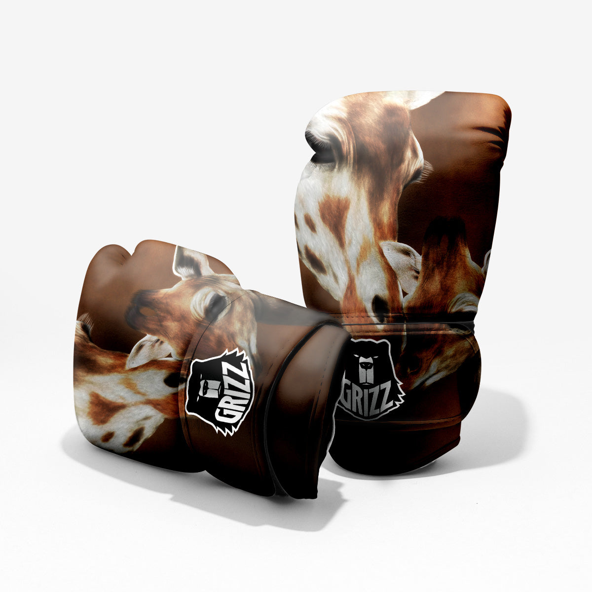 Giraffe Brown Print Pro Boxing Glove
