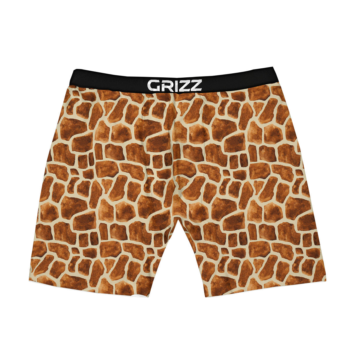 Giraffe Brown Watercolor Print Pattern Boxer Briefs-grizzshop