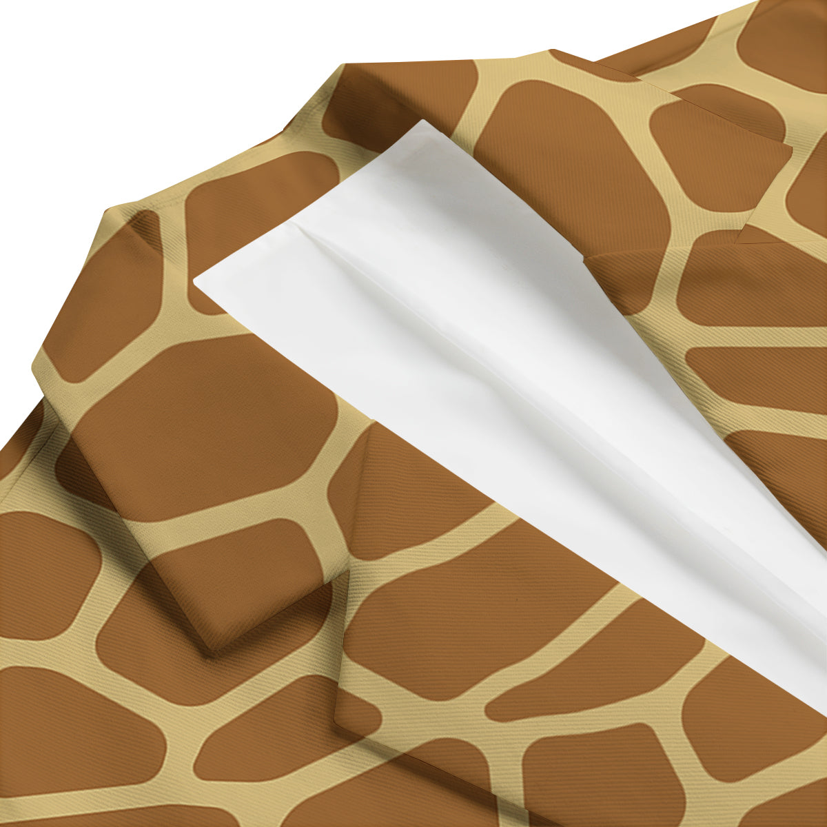 Giraffe Brown Yellow Print Pattern Men's Blazer-grizzshop