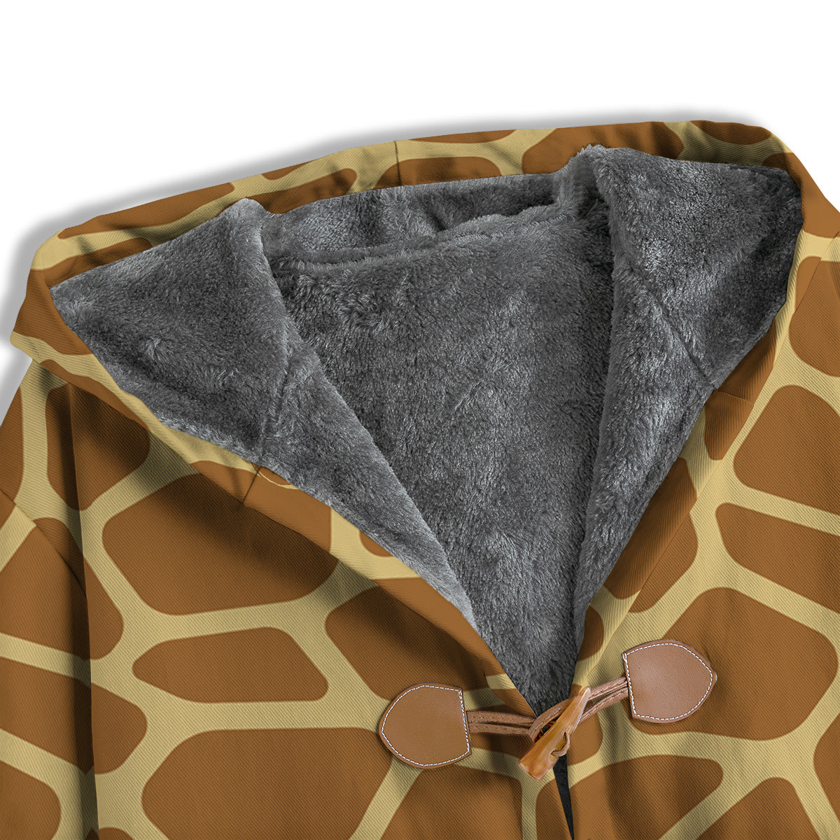 Giraffe Brown Yellow Print Pattern Men's Windbreaker Jacket-grizzshop