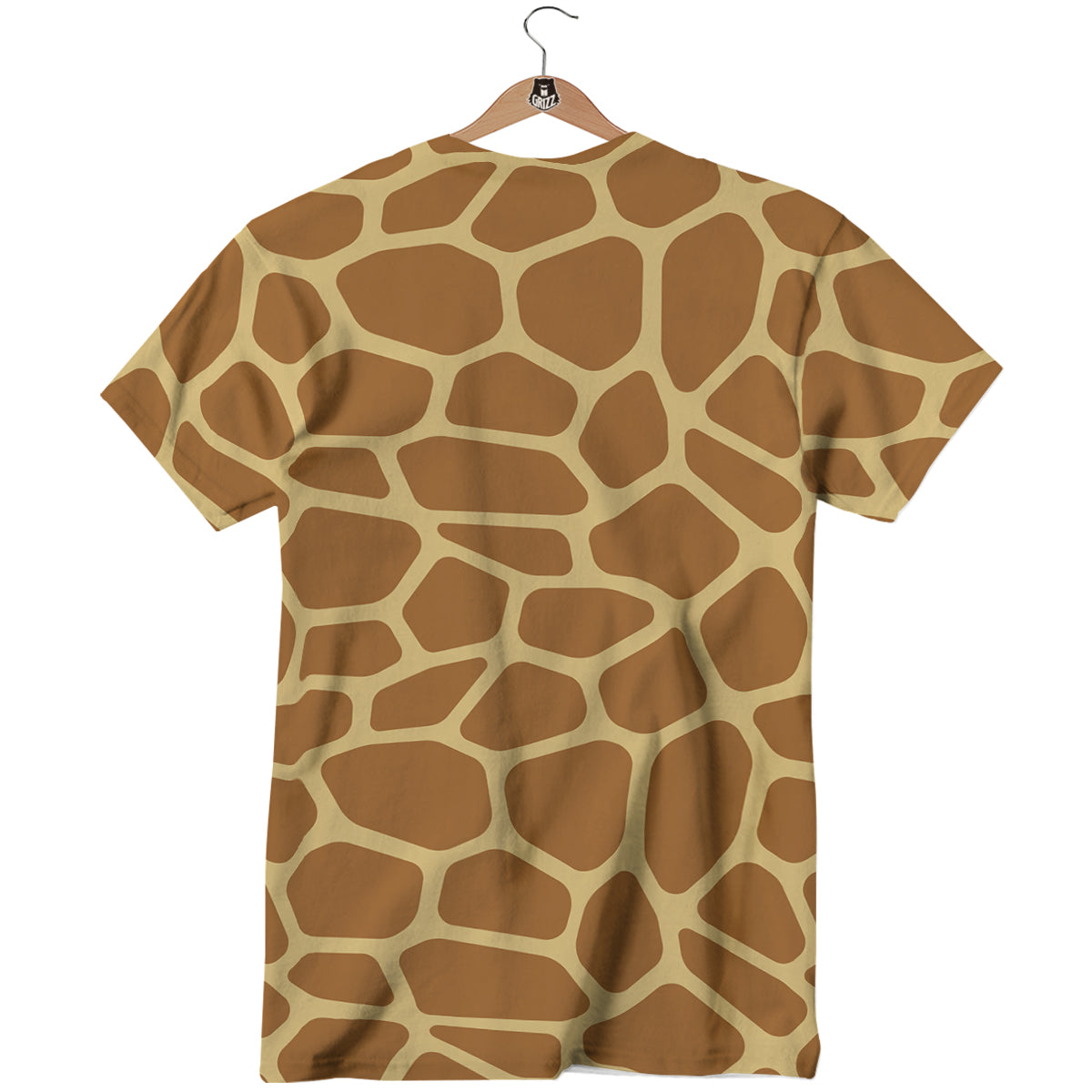 Giraffe Brown Yellow Print Pattern T-Shirt-grizzshop