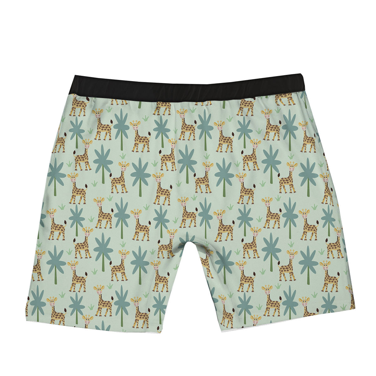 Giraffe Cartoon Print Pattern Boxer Briefs-grizzshop