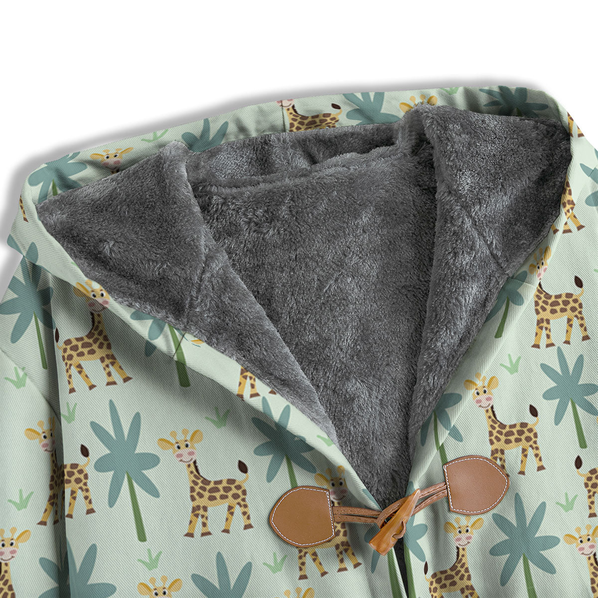 Giraffe Cartoon Print Pattern Men's Windbreaker Jacket-grizzshop