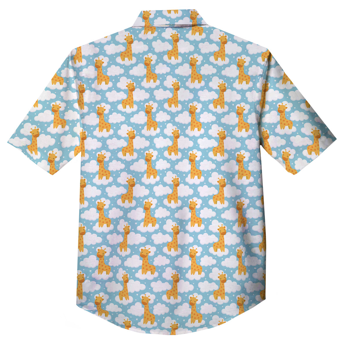 Giraffe Cute Cartoon Print Pattern Button Up Shirt-grizzshop