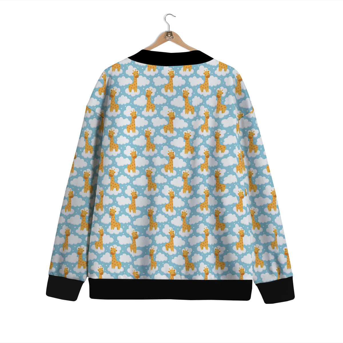 Giraffe Cute Cartoon Print Pattern Cardigan-grizzshop