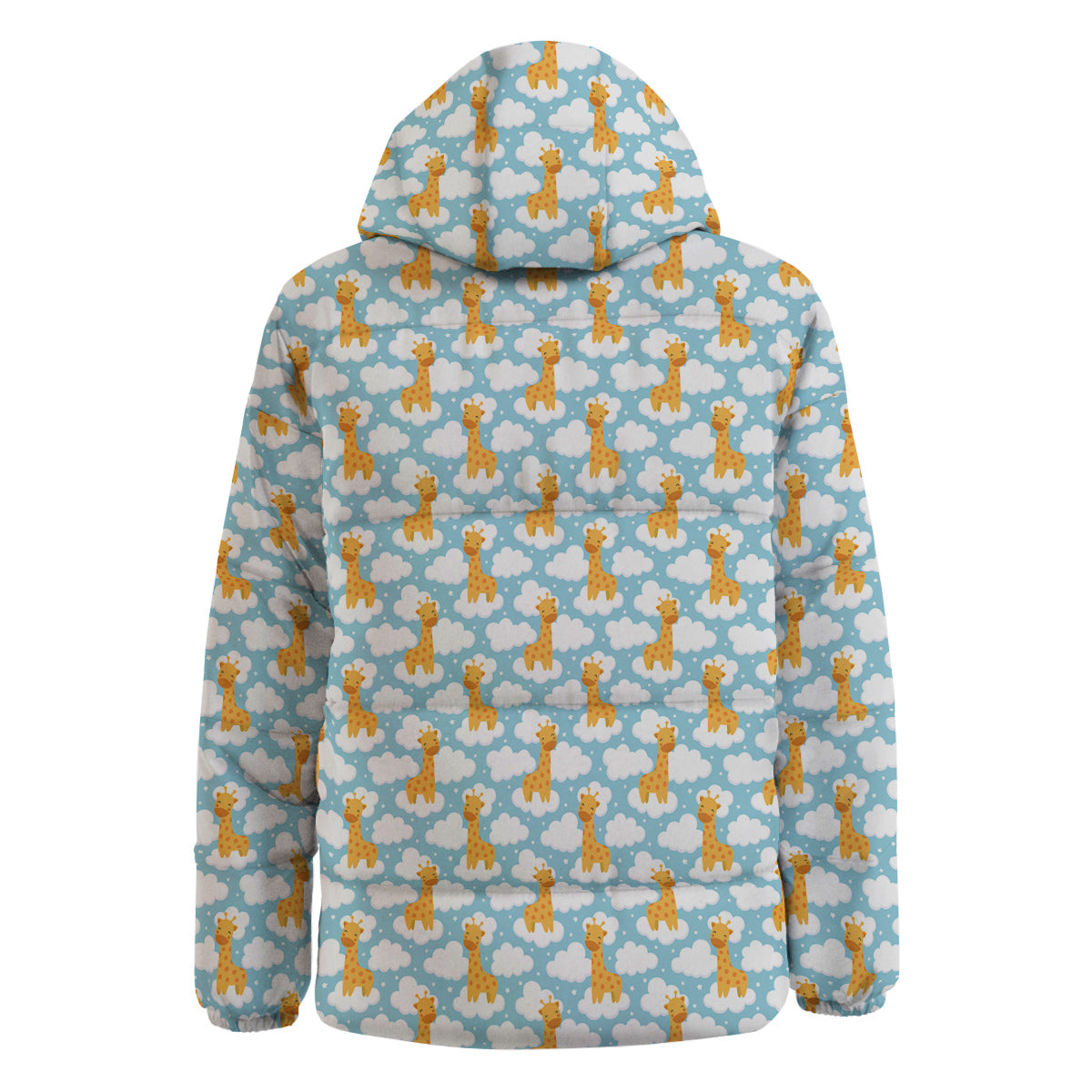 Giraffe Cute Cartoon Print Pattern Down Jacket-grizzshop