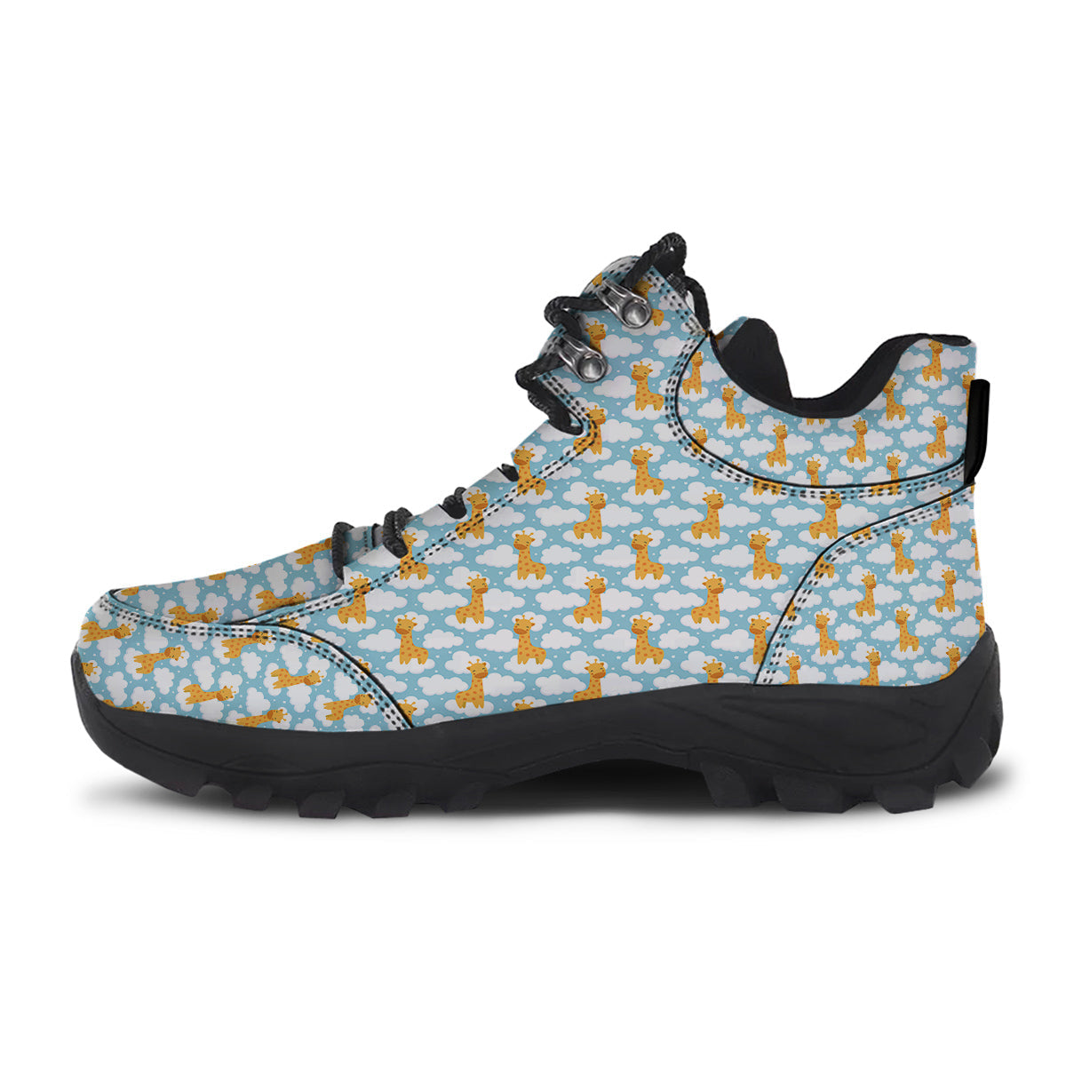 Giraffe Cute Cartoon Print Pattern Hiking Shoes-grizzshop