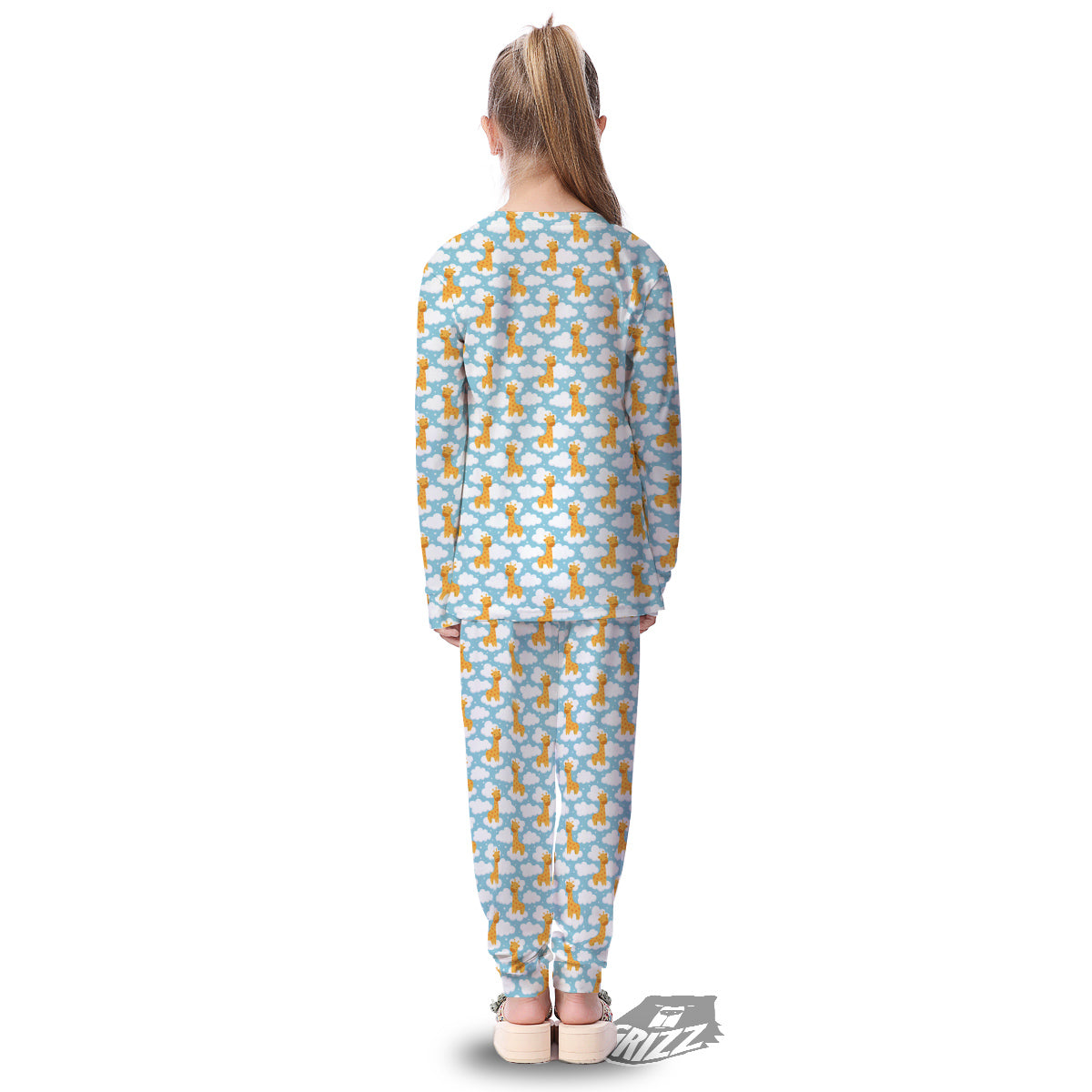 Giraffe Cute Cartoon Print Pattern Kid's Pajamas-grizzshop