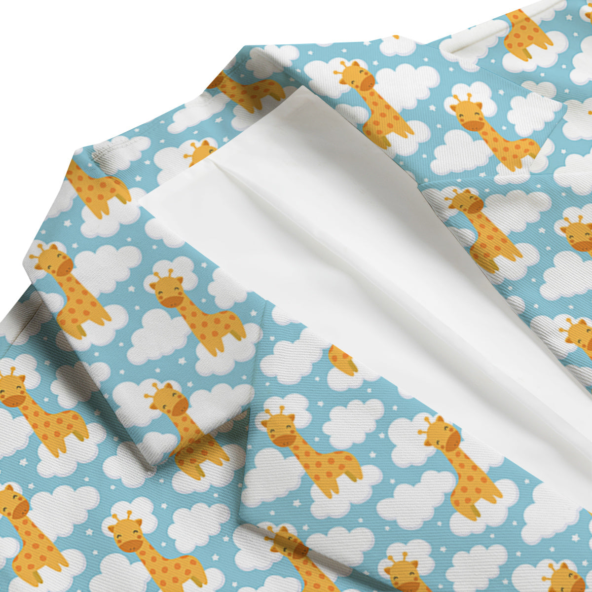 Giraffe Cute Cartoon Print Pattern Men's Blazer-grizzshop