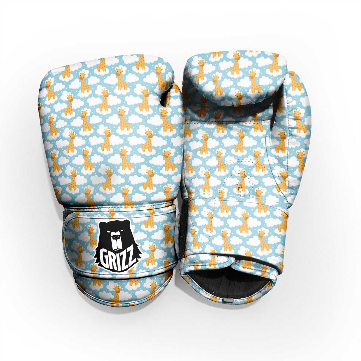 Giraffe Cute Cartoon Print Pattern Pro Boxing Glove
