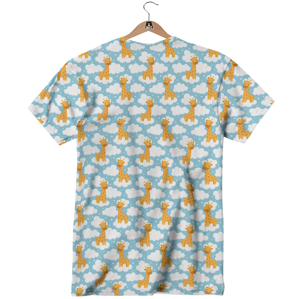 Giraffe Cute Cartoon Print Pattern T-Shirt-grizzshop