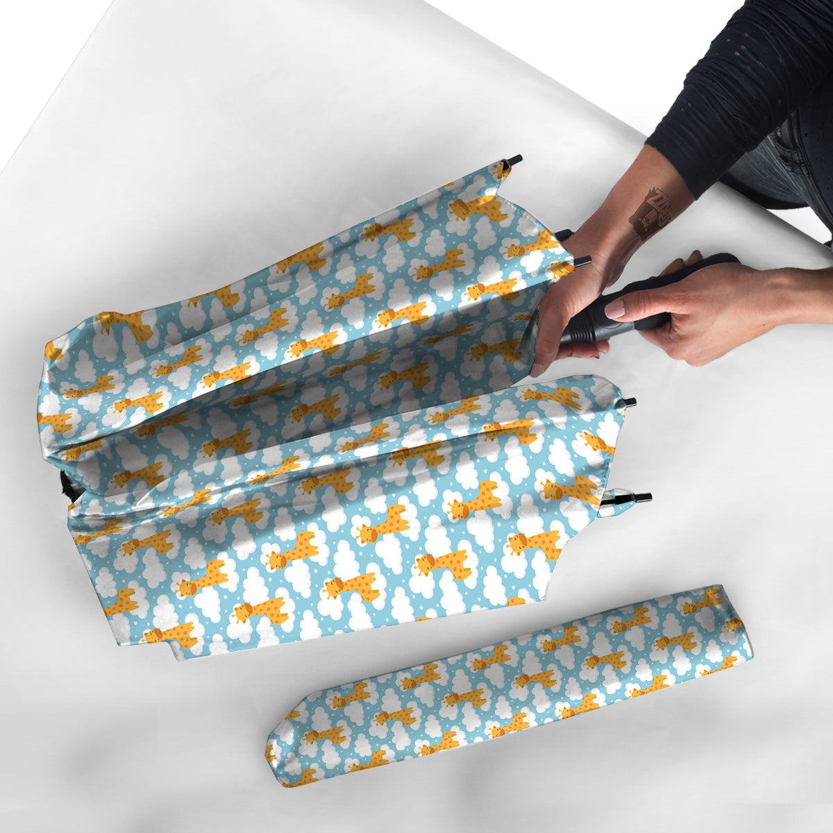 Giraffe Cute Cartoon Print Pattern Umbrella-grizzshop