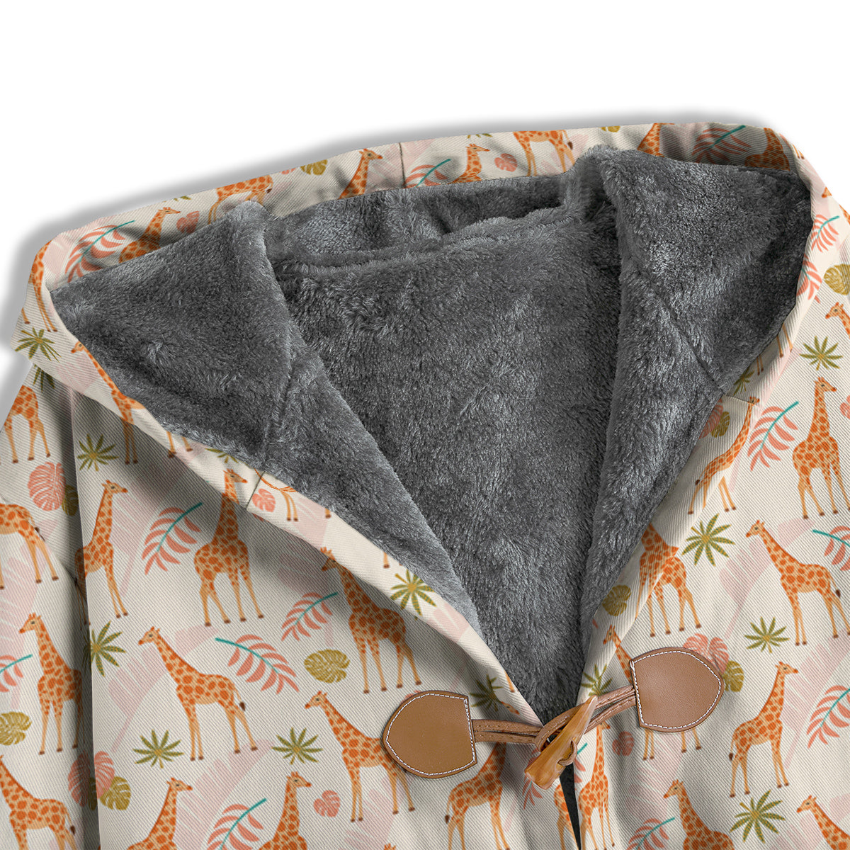 Giraffe Cute Print Pattern Men's Windbreaker Jacket-grizzshop