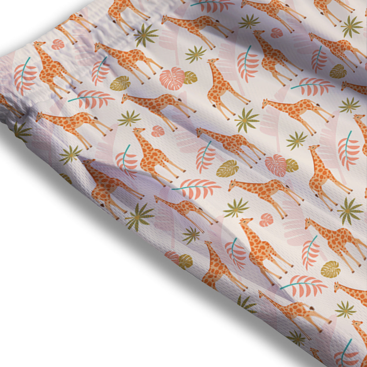 Giraffe Cute Print Pattern Mesh Shorts-grizzshop