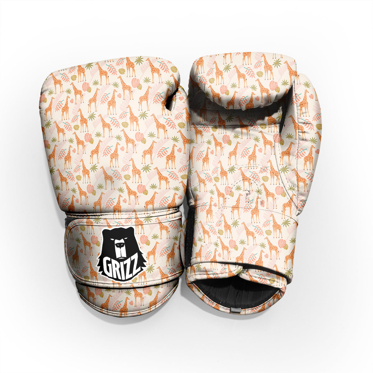 Giraffe Cute Print Pattern Sparring Gloves-grizzshop