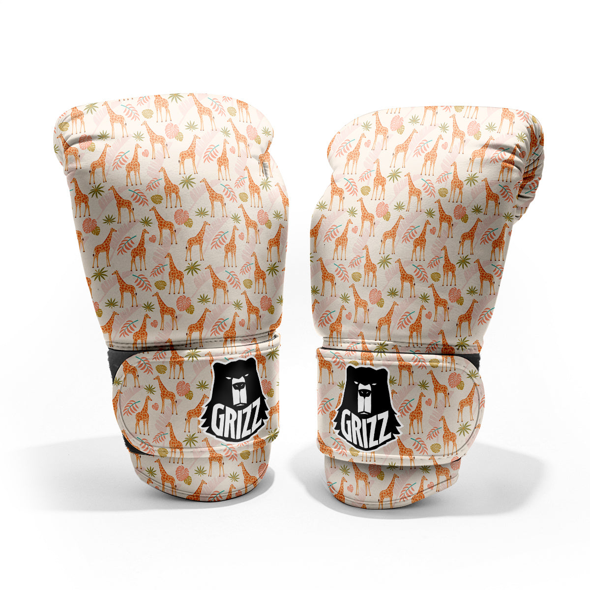 Giraffe Cute Print Pattern Sparring Gloves-grizzshop