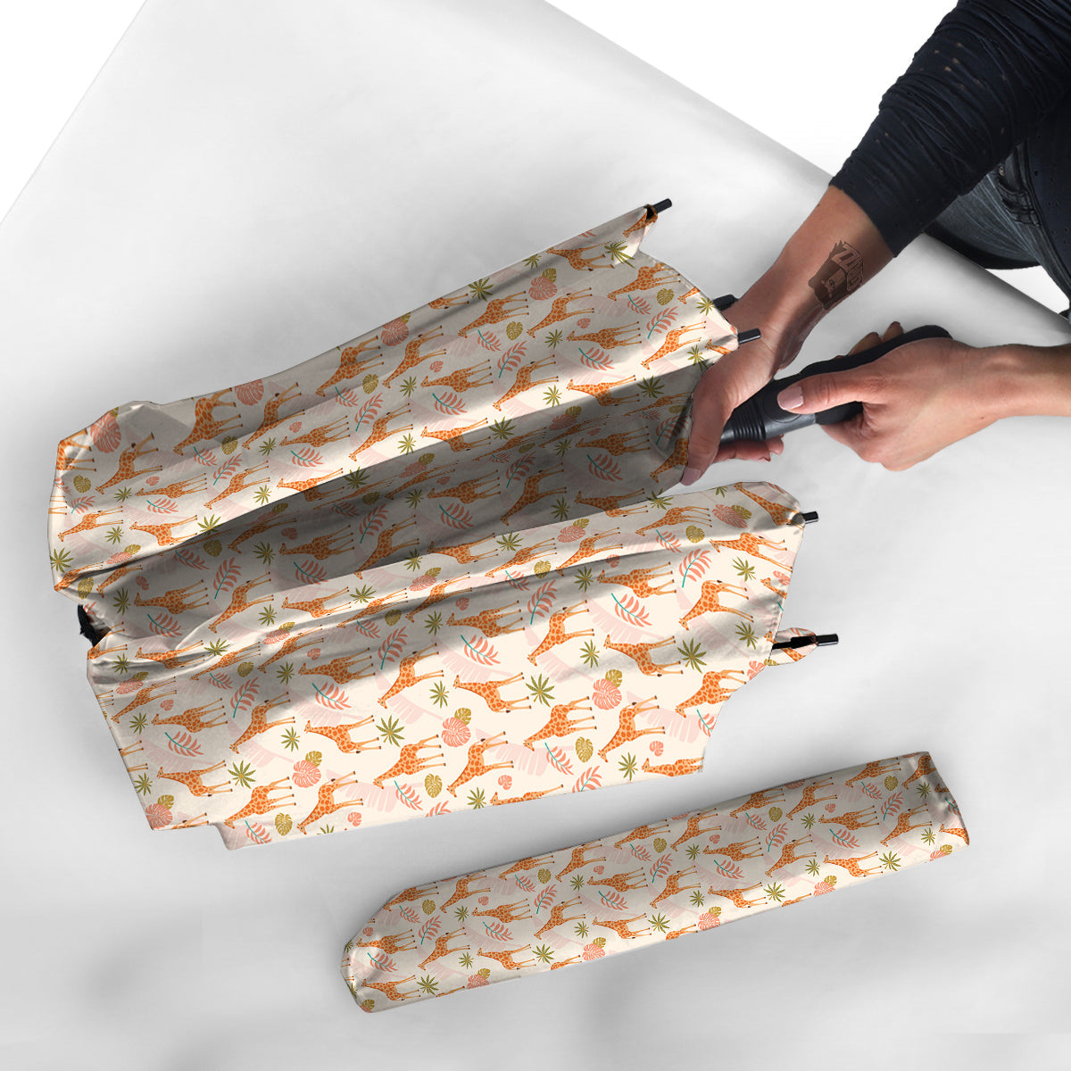 Giraffe Cute Print Pattern Umbrella-grizzshop