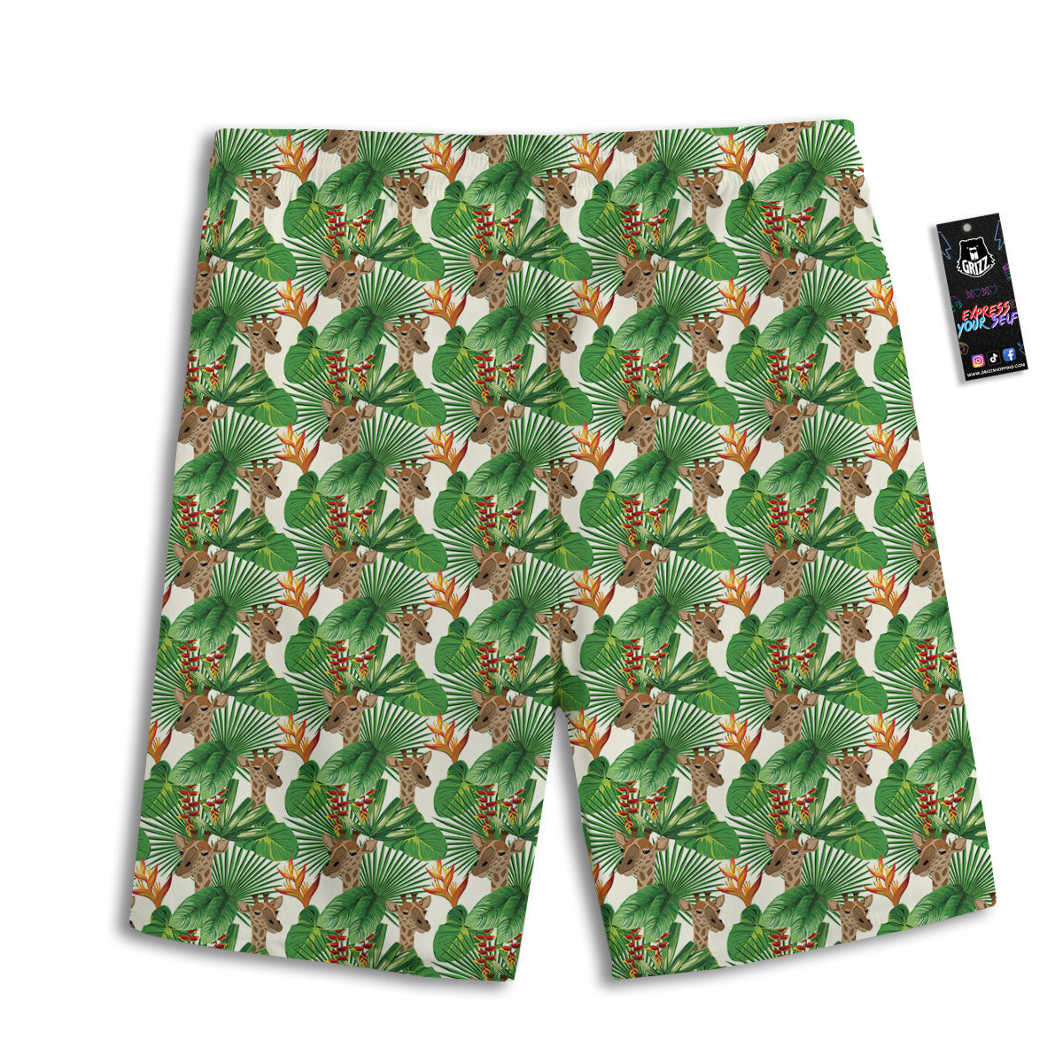 Hawaii Night Tropical Print Pattern Men's Athletic Shorts